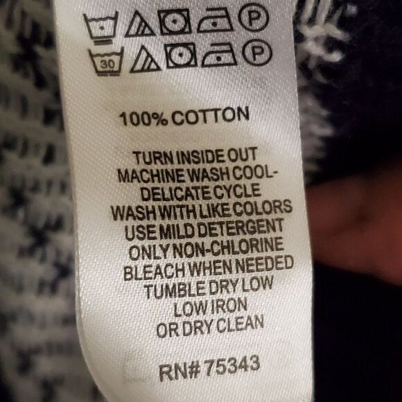 Aspen Fair Isle Cotton Polar Bear Sweater Size L - Picture 5 of 5